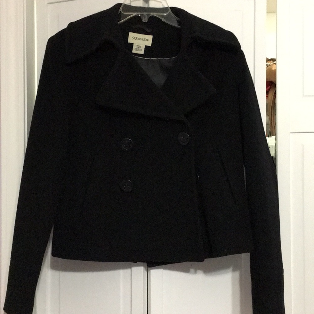 Black pea coat